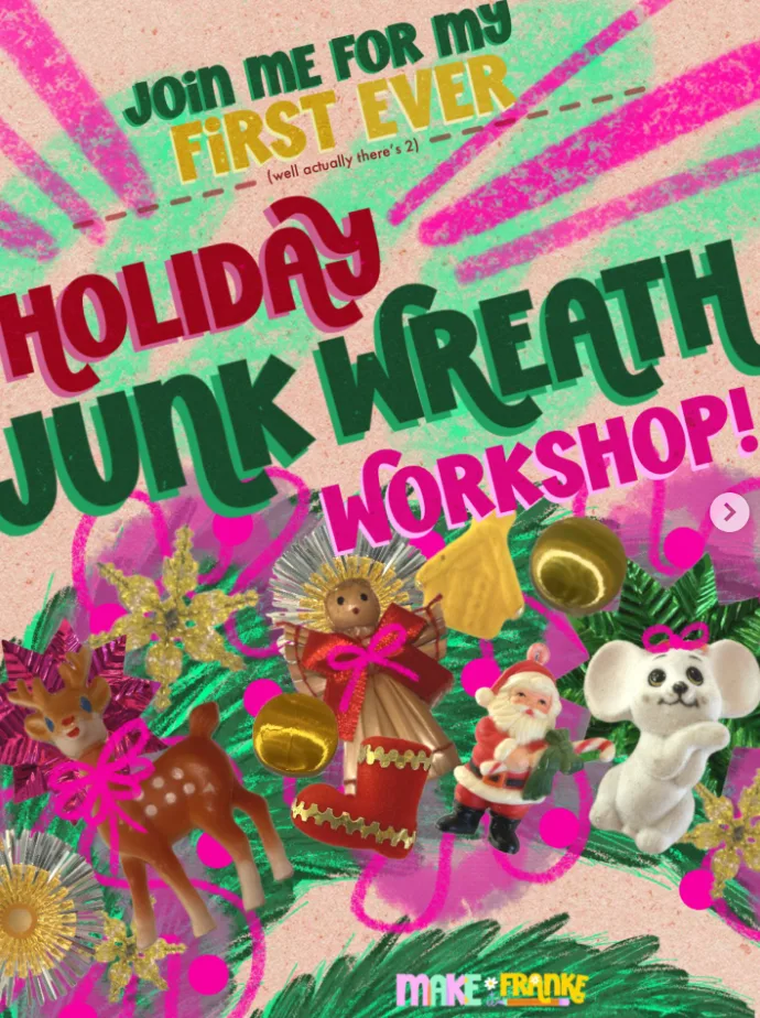 Holiday Junk Wreath Workshop