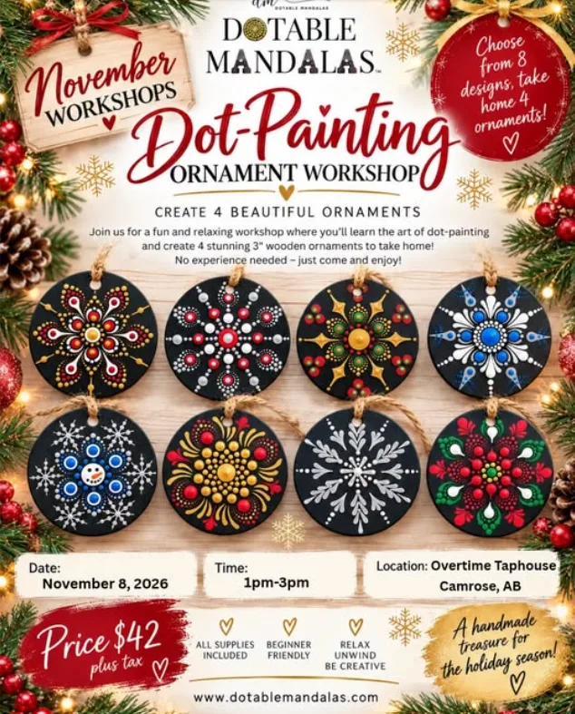 Dot Painting Ornament Workshop